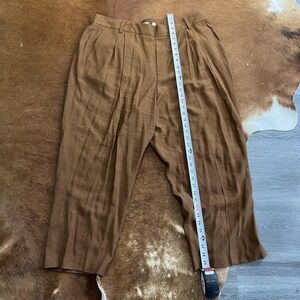Vince Brown Pull On Trousers Pants EcoVero Viscose Blend Size XXL